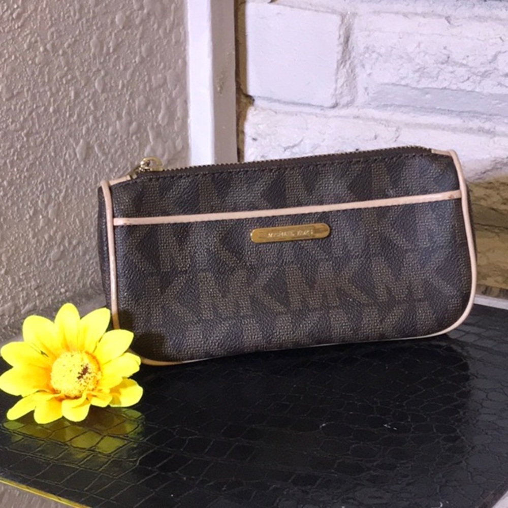 Michael Kors Signature Logo Wristlet